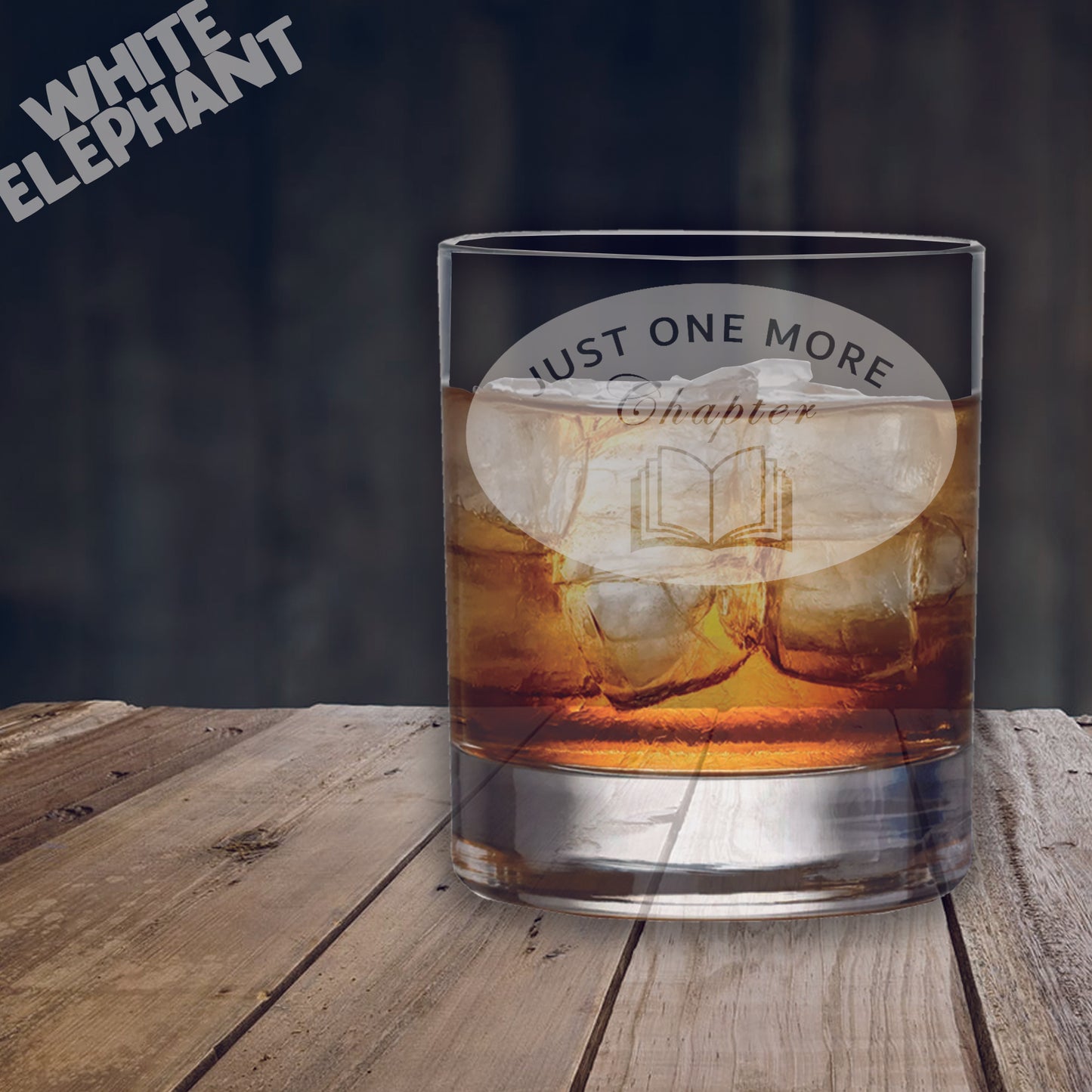 Just One More Chapter Laser Etched Whiskey / High-Ball / Pint / Tankard Glass