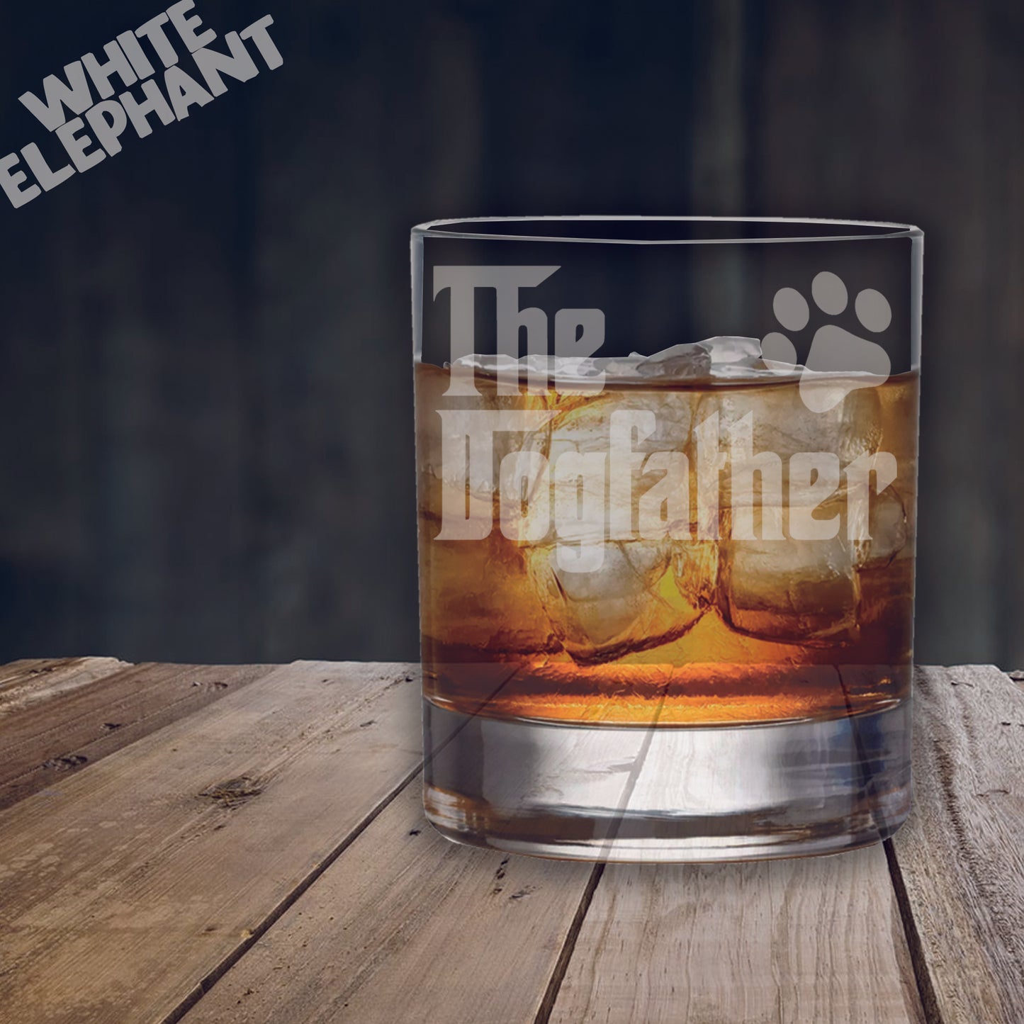 Dog Father Laser Etched Whiskey / High-Ball / Pint / Tankard Glass