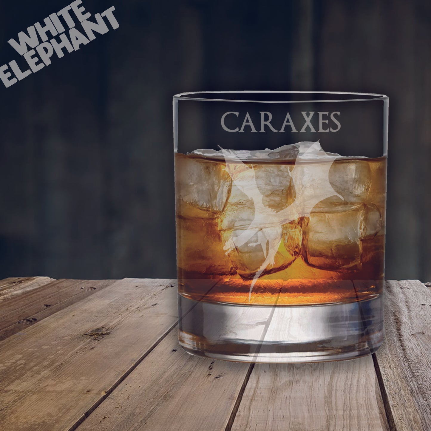 Caraxes Dragon Inspired Laser Etched Whiskey / High-Ball / Pint / Tankard Glass