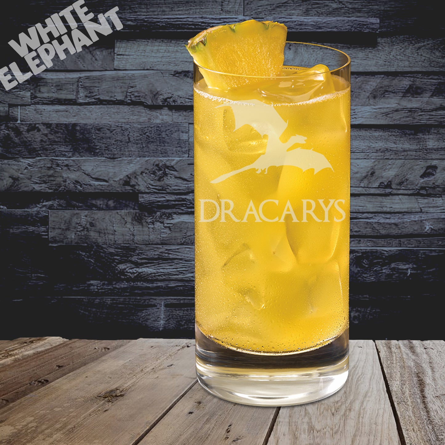 Dracarys Dragon Inspired Laser Etched Whiskey / High-Ball / Pint / Tankard Glass