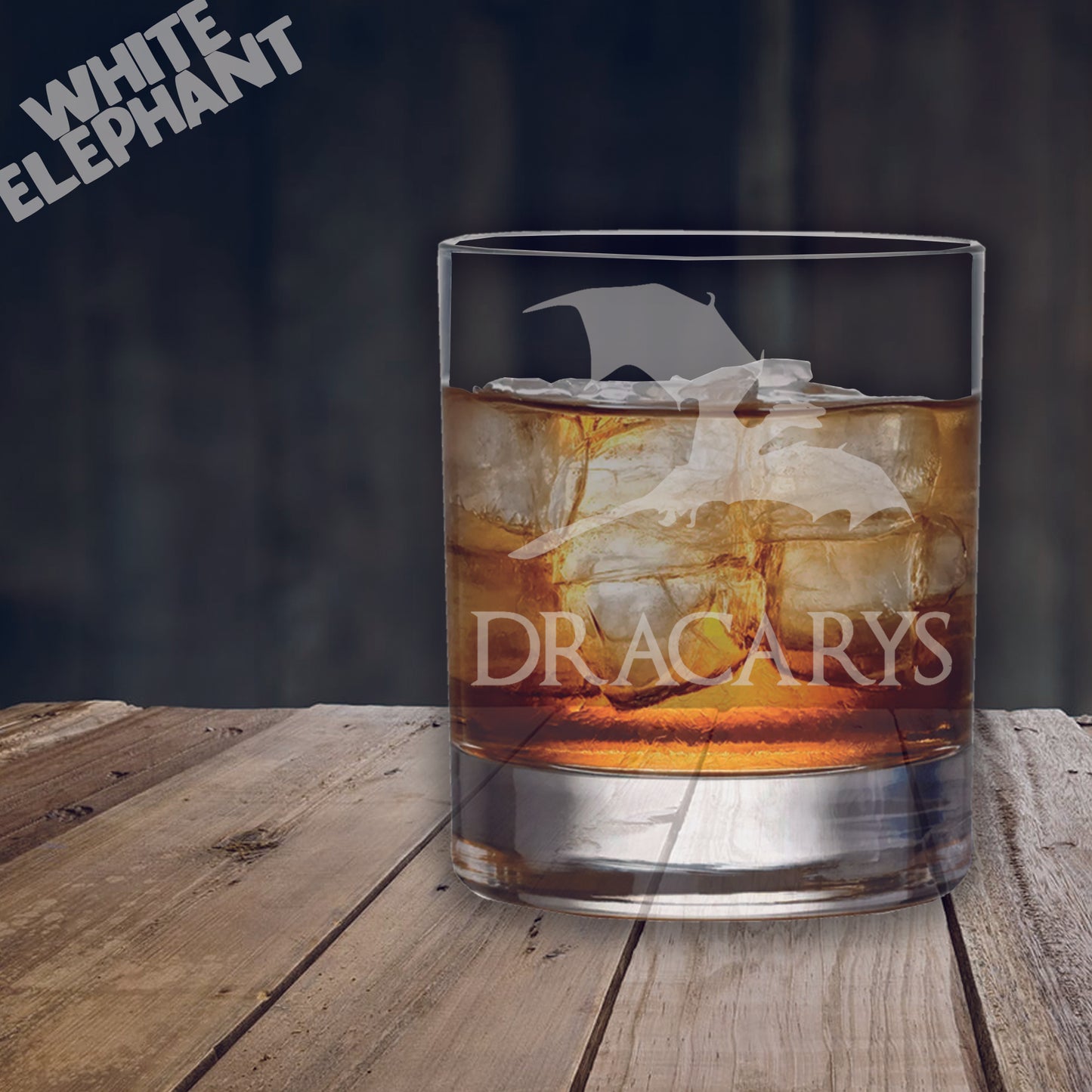 Dracarys Dragon Inspired Laser Etched Whiskey / High-Ball / Pint / Tankard Glass