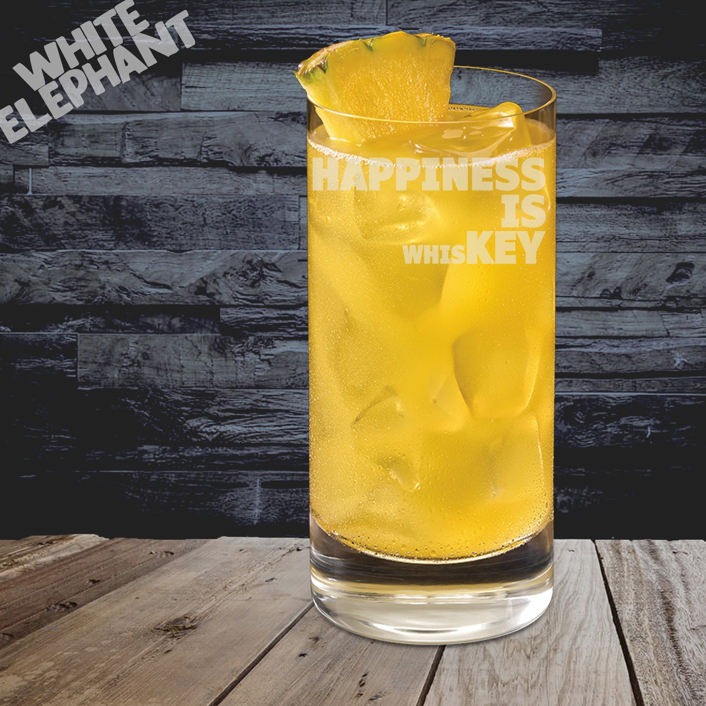 Happiness is Whiskey  Highball Glass Gift