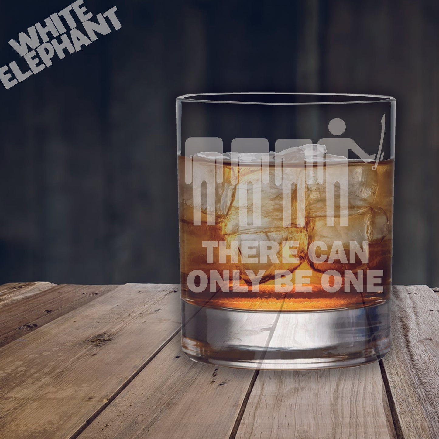 Highlander Inspired Laser Etched Whiskey / High-Ball / Pint / Tankard Glass