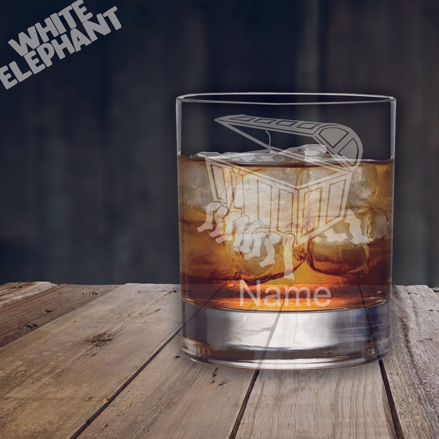 Personalised Luggage Laser Etched Whiskey / High-Ball / Pint / Tankard Glass