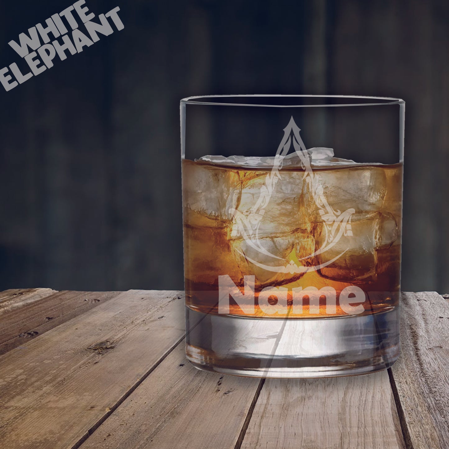 Personalised Assassins Creed Mirage Inspired Laser Etched Whiskey / High-Ball / Pint / Tankard Glass