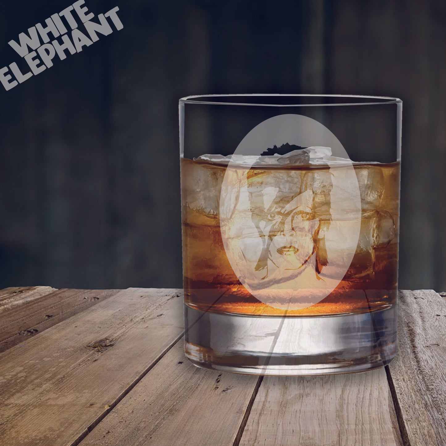 David Bowie Inspired Laser Etched Whiskey / High-Ball / Pint / Tankard Glass