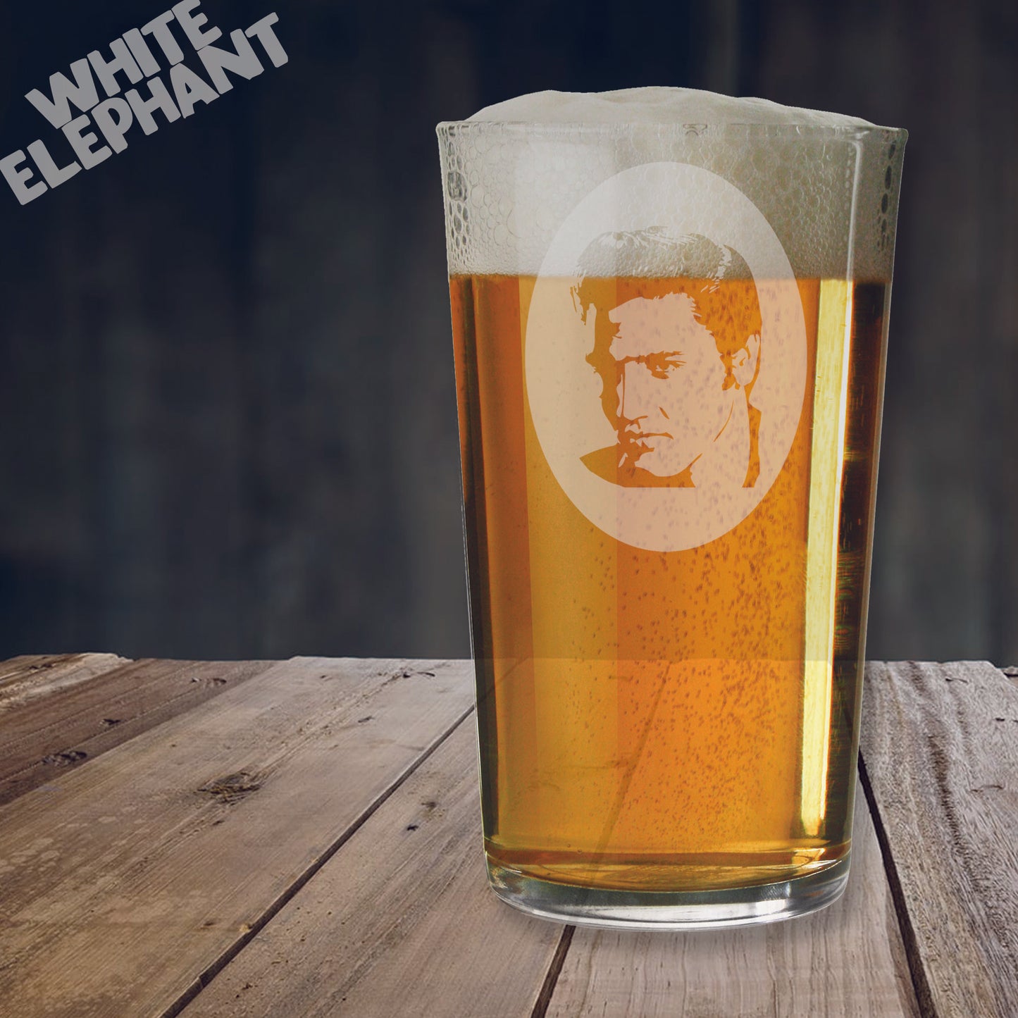 Elvis Presley Inspired Laser Etched Whiskey / High-Ball / Pint / Tankard Glass