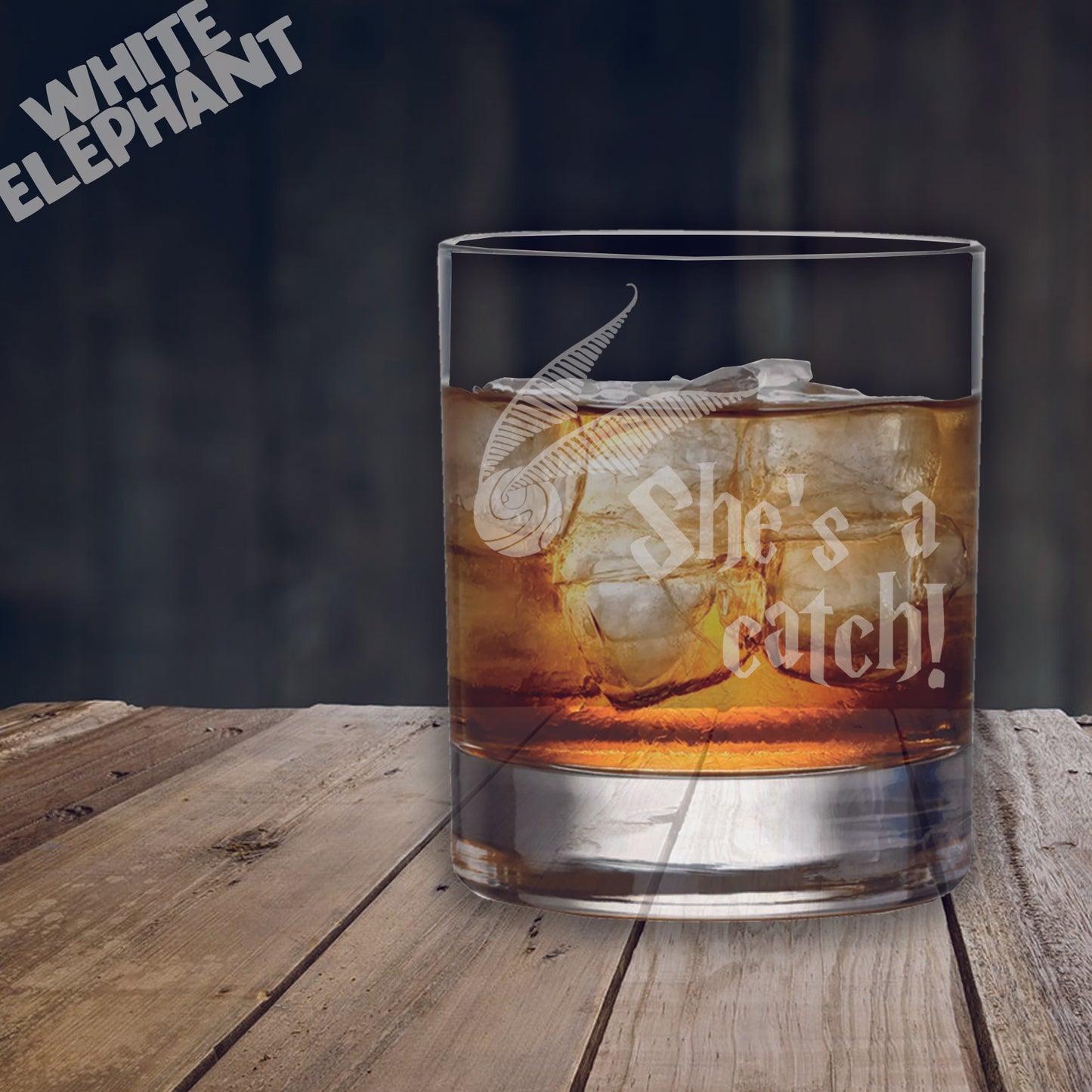 Harry Potter She's a Catch Inspired Laser Etched Whiskey / High-Ball / Pint / Tankard Glass