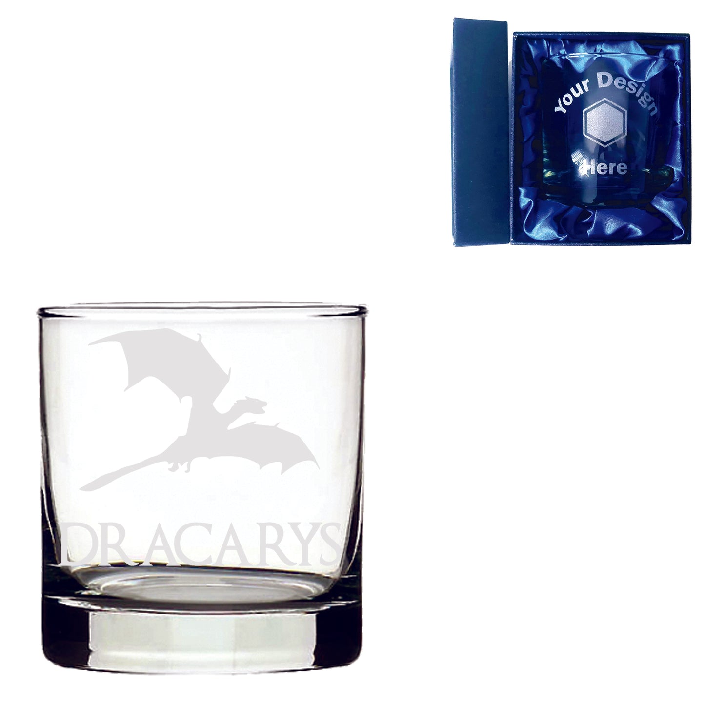 Dracarys Dragon Inspired Laser Etched Whiskey / High-Ball / Pint / Tankard Glass