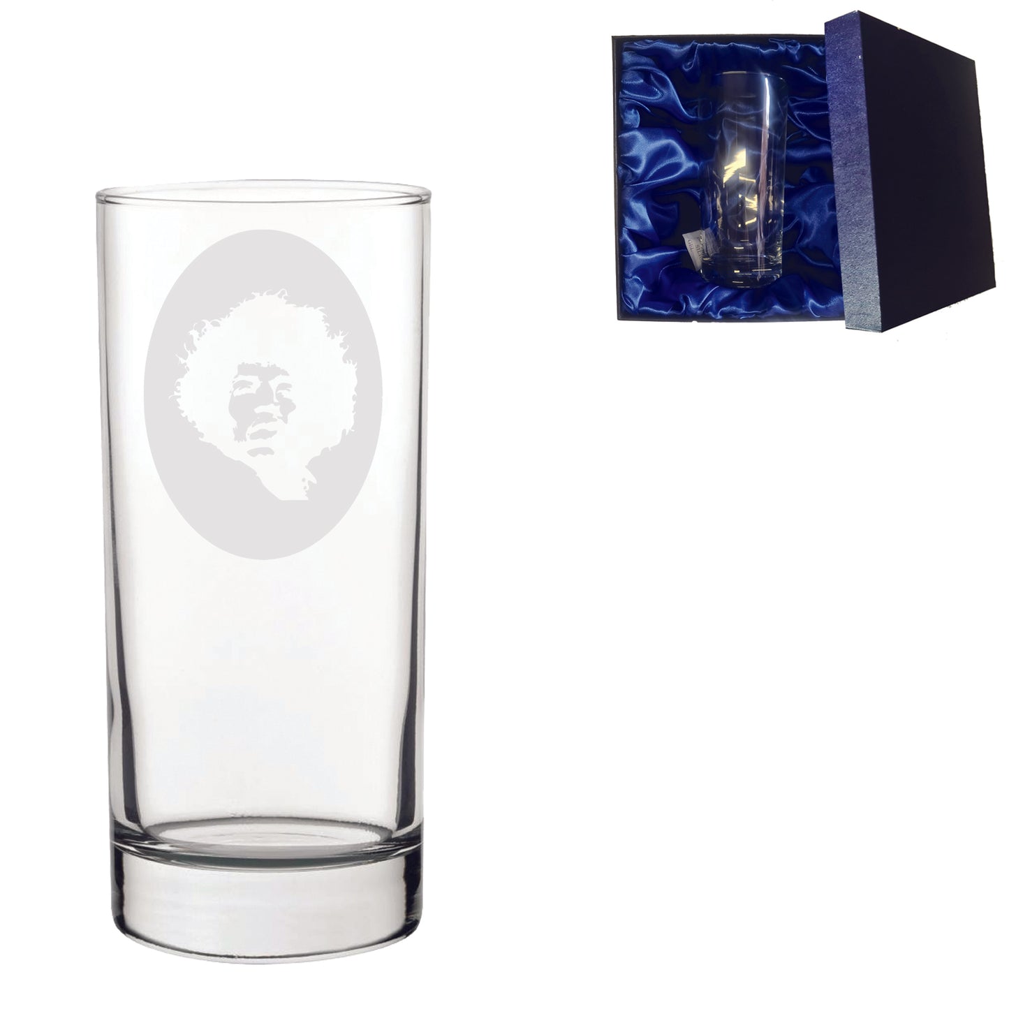 Jimi Hendrix Inspired Laser Etched Whiskey / High-Ball / Pint / Tankard Glass