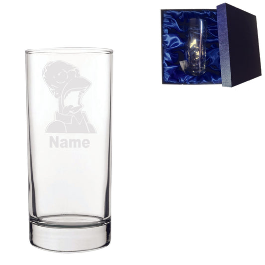 Personalised Homer Simpson Inspired Laser Etched Whiskey / High-Ball / Pint / Tankard Glass