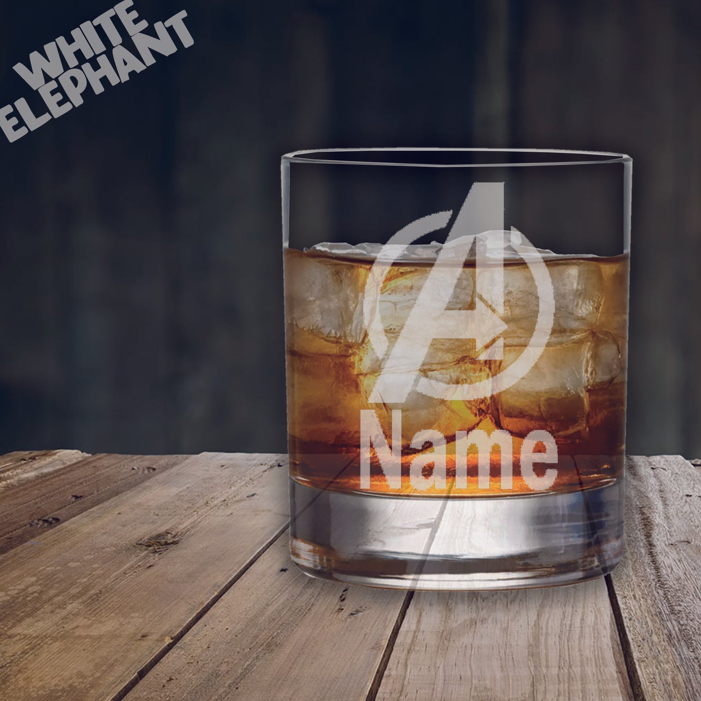 Personalised Avengers Laser Etched Whiskey / High-Ball / Pint / Tankard Glass