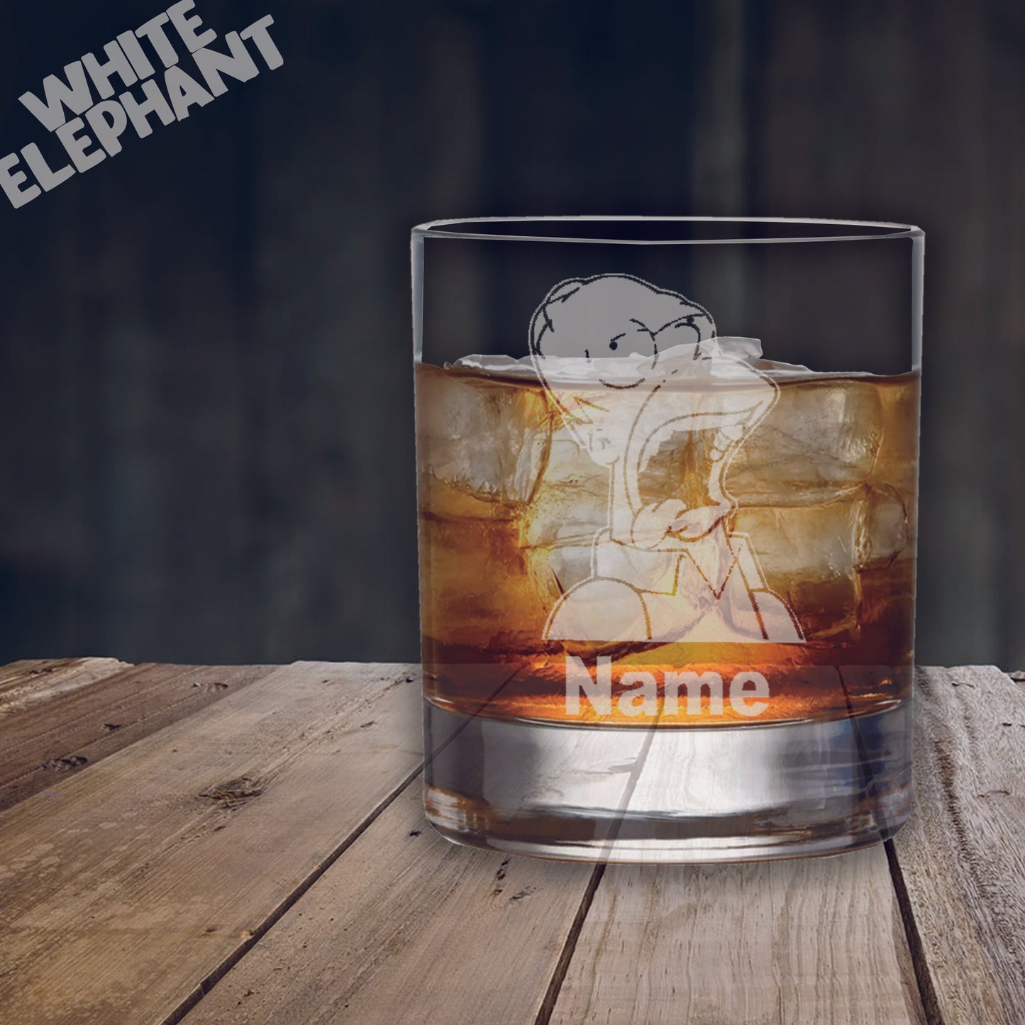 Personalised Homer Simpson Inspired Laser Etched Whiskey / High-Ball / Pint / Tankard Glass