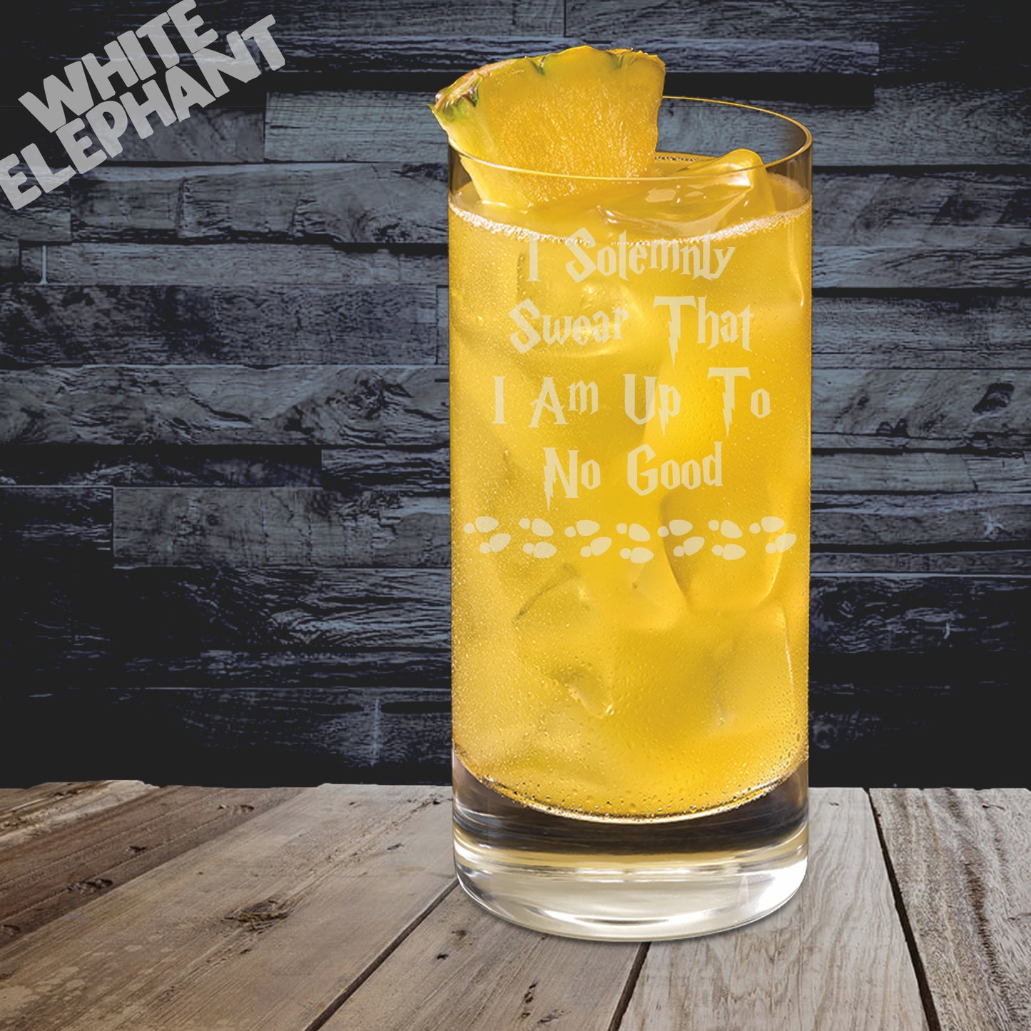 I Solemnly Swear I Am Up To No Good Inspired Laser Etched Whiskey / High-Ball / Pint / Tankard Glass