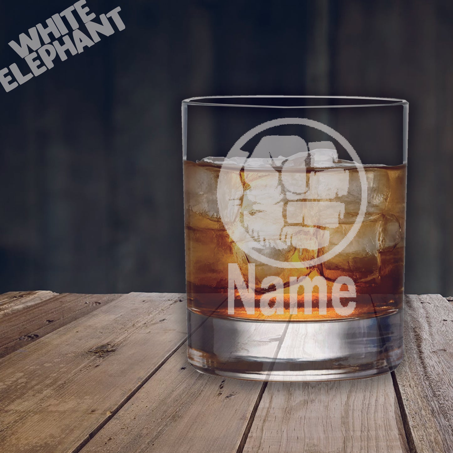 Personalised Hulk Inspired Laser Etched Whiskey / High-Ball / Pint / Tankard Glass