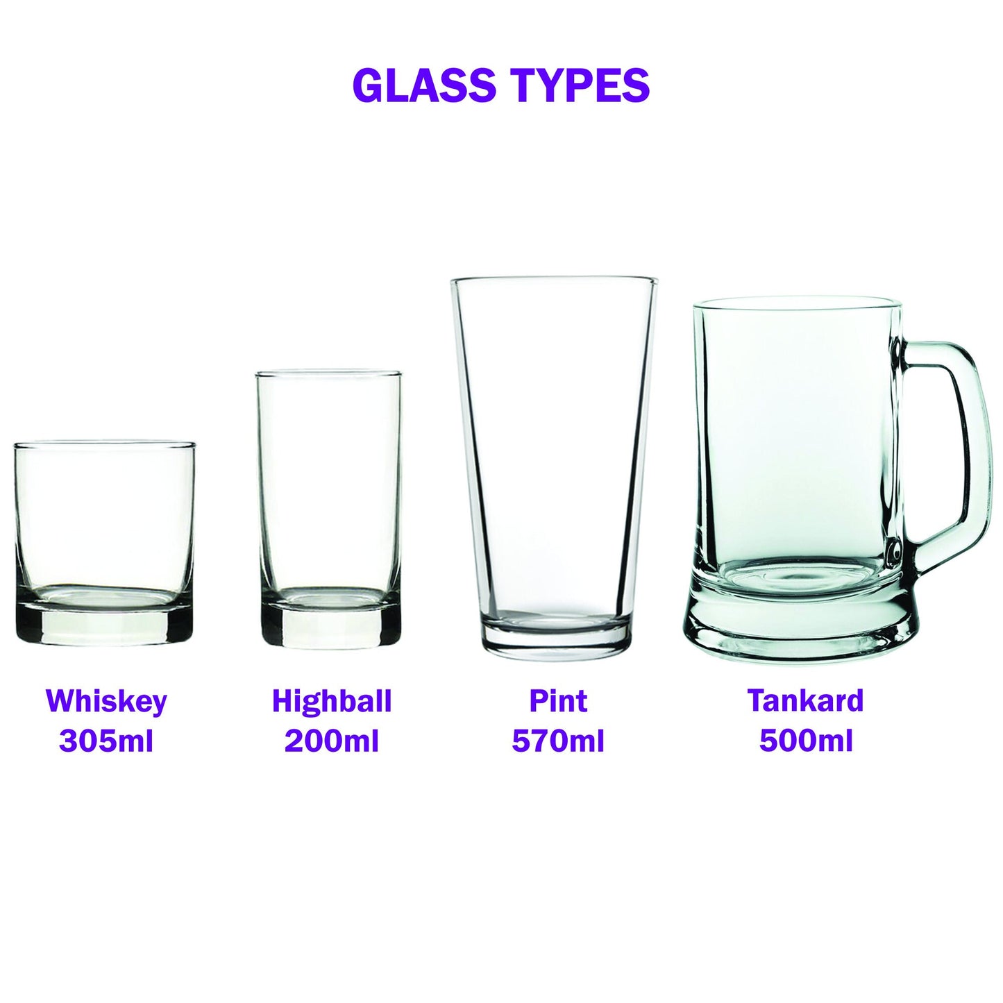 Happiness is Whiskey Tumbler or High-Ball Glass Gift