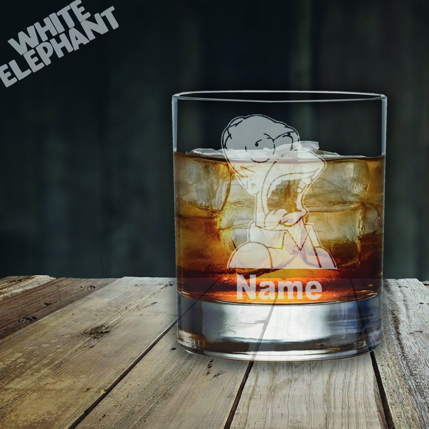 Personalised Homer Simpson Inspired Laser Etched Whiskey / High-Ball / Pint / Tankard Glass