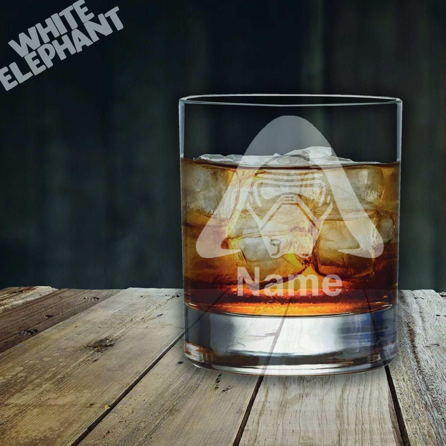 Personalised Star Wars Kylo Ren Inspired Laser Etched Whiskey / High-Ball / Pint / Tankard Glass