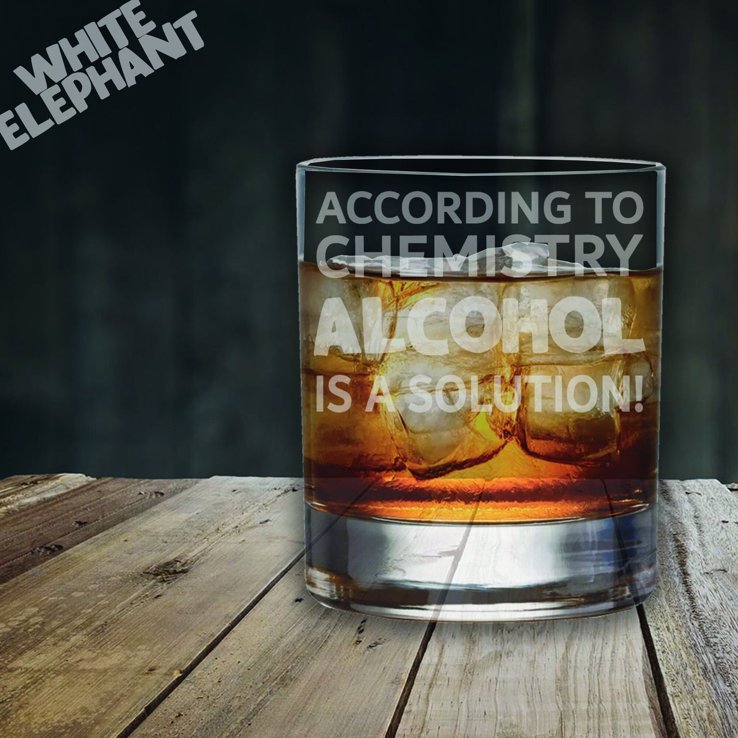 According to Chemistry Whiskey Glass Gift