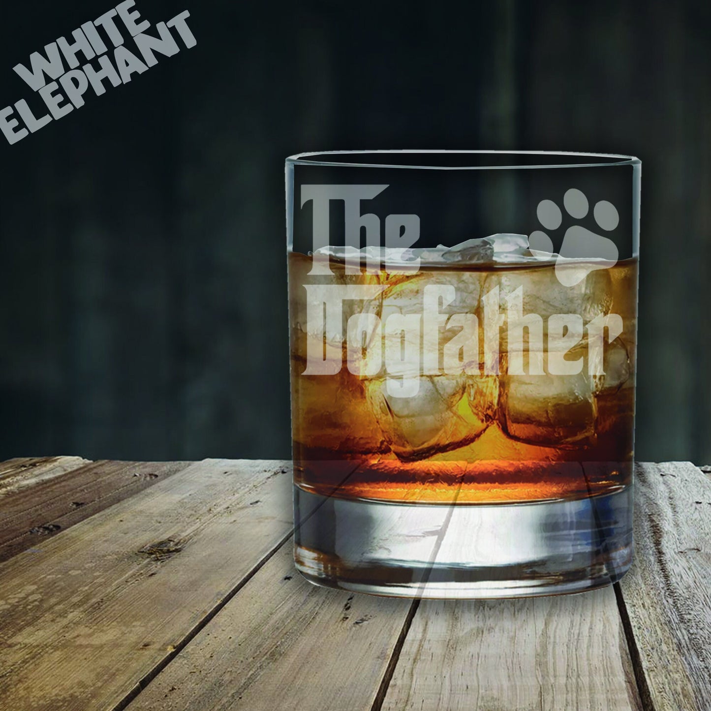 Dog Father  Whiskey Glass Gift