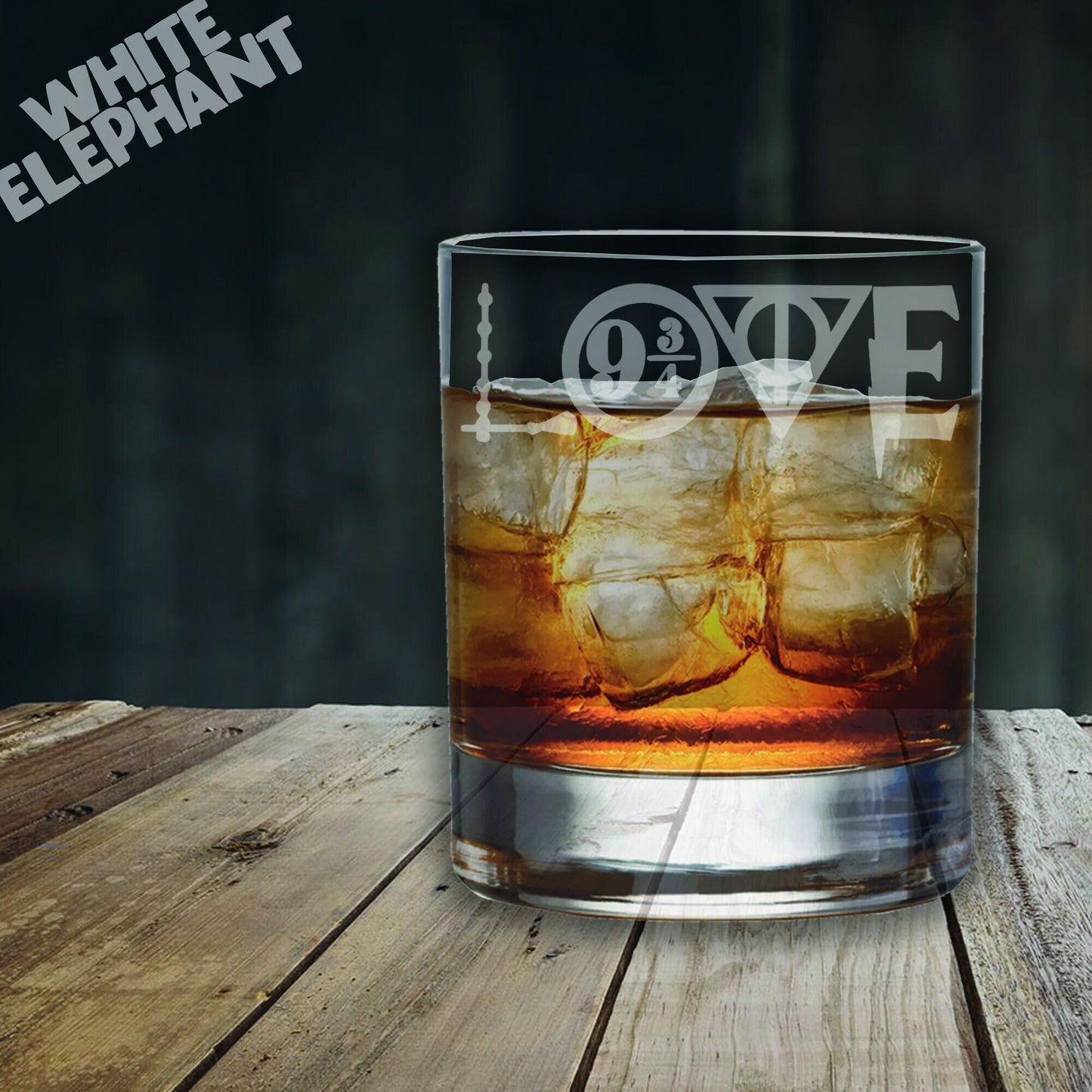 Personalised Harry Potter Love Inspired Laser Etched Whiskey / High-Ball / Pint / Tankard Glass