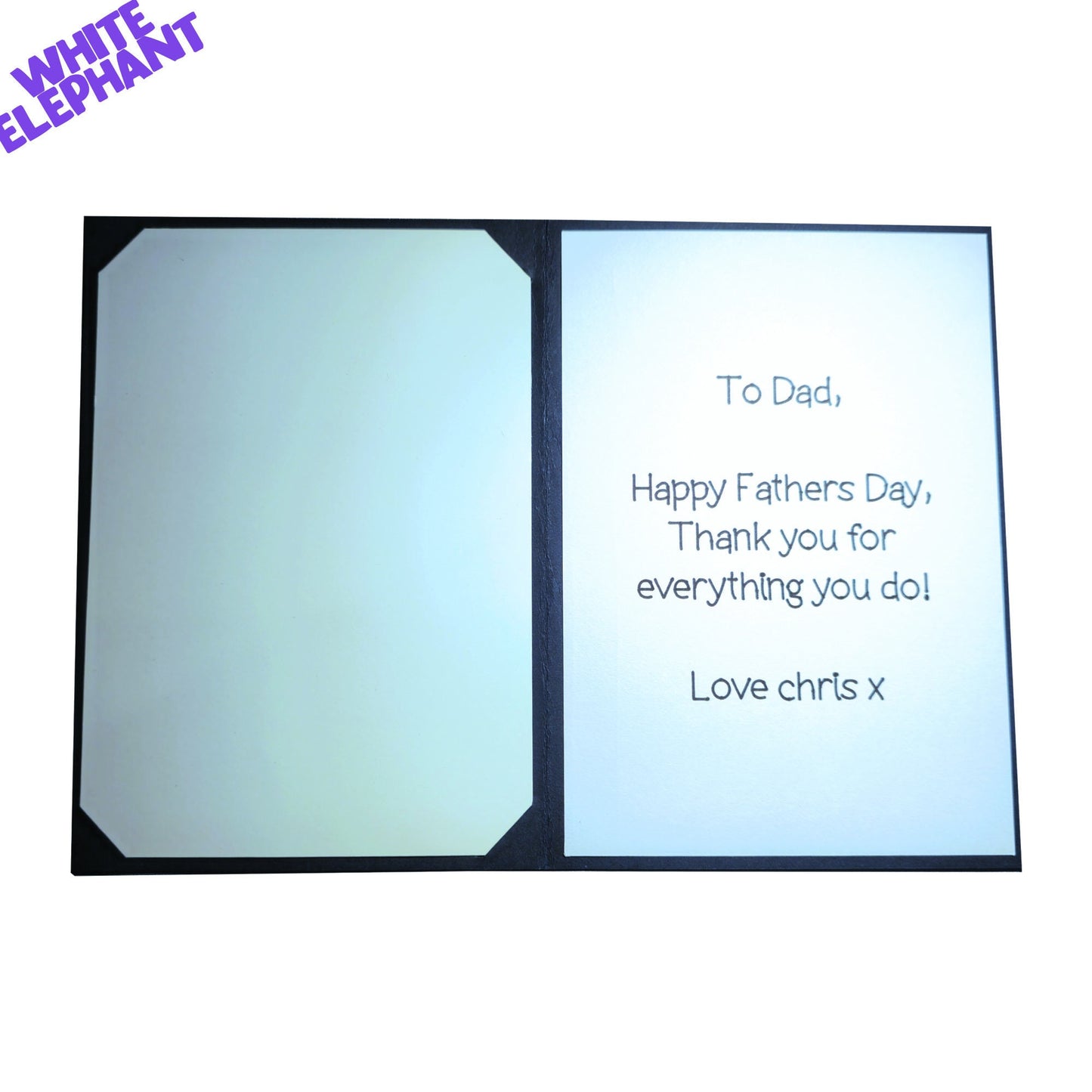 Best Dad Ever Beard Handmade Rainbow Mirror Card