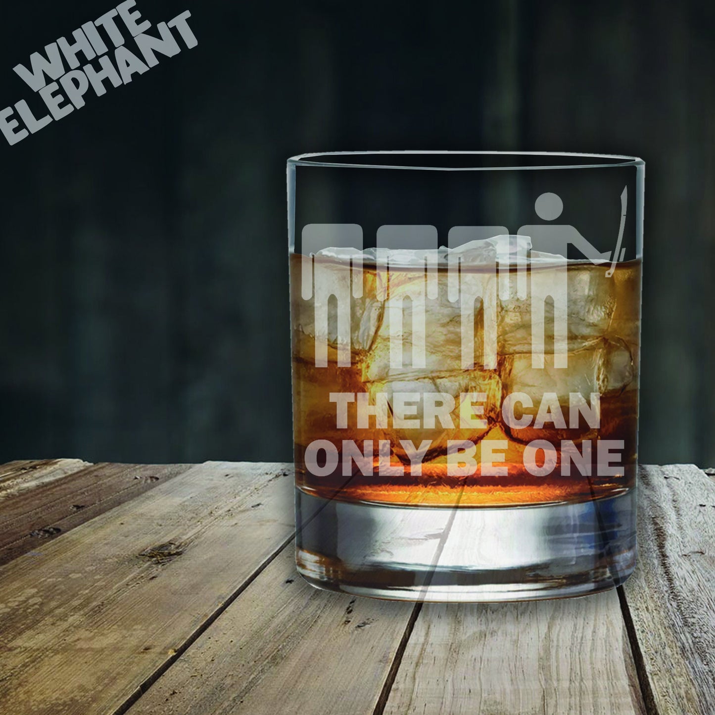 Highlander Inspired Laser Etched Whiskey / High-Ball / Pint / Tankard Glass