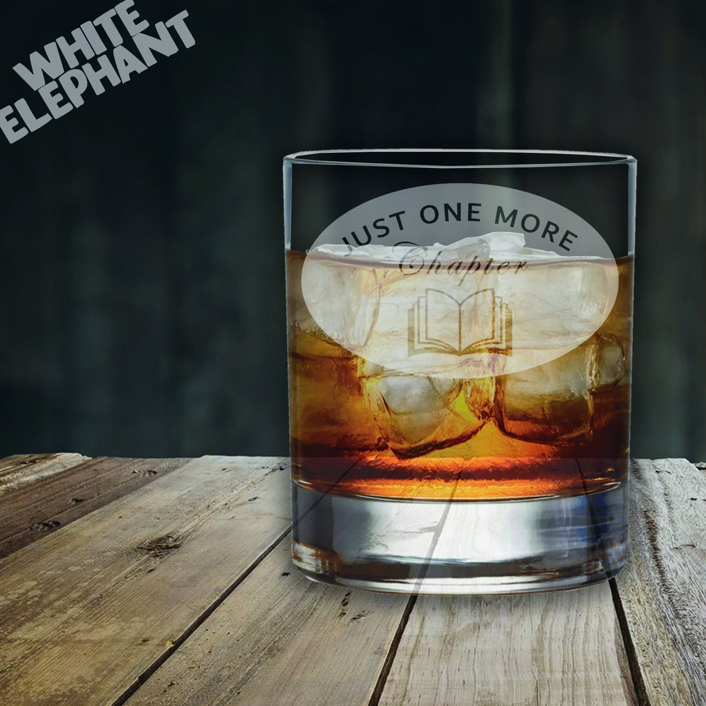 Just One More Chapter Laser Etched Whiskey / High-Ball / Pint / Tankard Glass