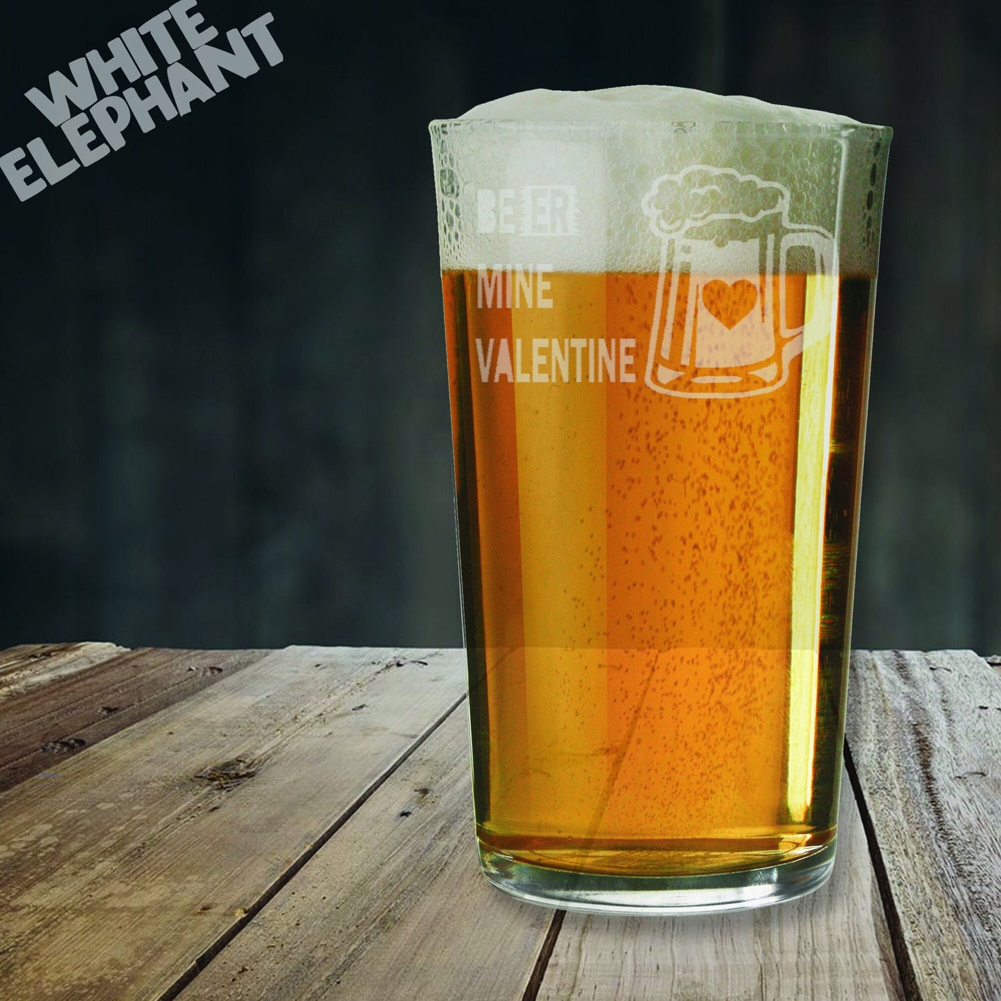 Beer Mine Valentine Beer Glass Gift