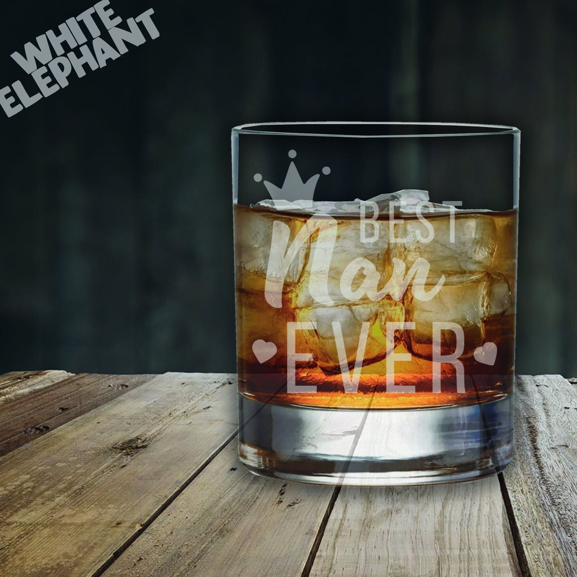 Best Nan Ever Laser Etched Whiskey Glass Gift