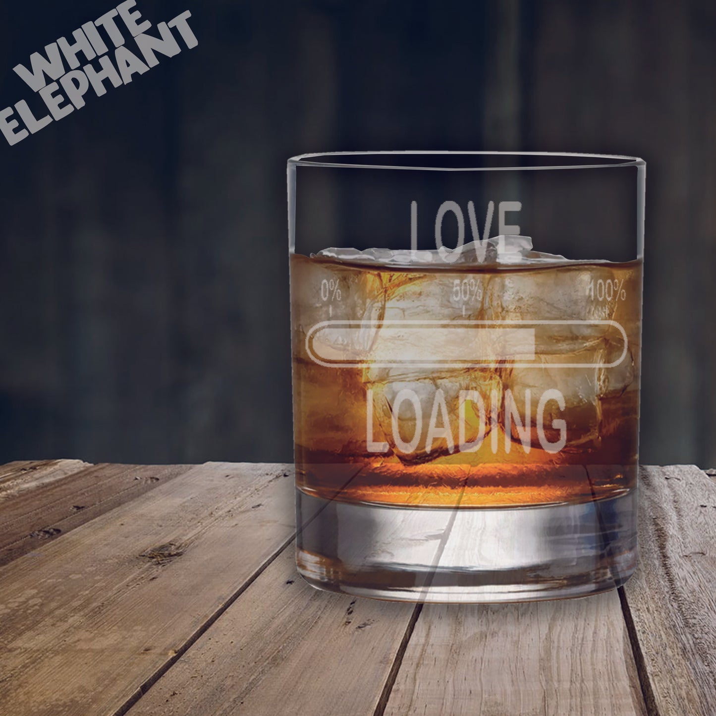 Love Loading Laser Etched Whiskey / High-Ball / Pint / Tankard Glass